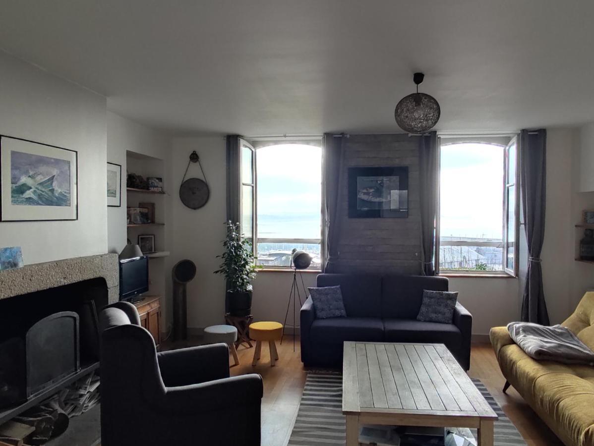 La Maison de l'Amiral vue sur mer à Granville Exterior foto